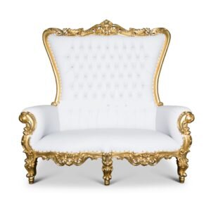Gold Throne Love Seat